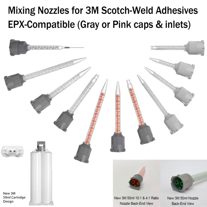 3M EPX 50ml Nozzles (gray twist inlet)