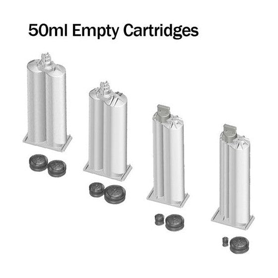Empty Cartridges 2 Part 50ml sizes tagged 4:1 Perigee Direct Empty Cartridges 2 Part 50ml sizes tagged 4:1 Perigee Direct