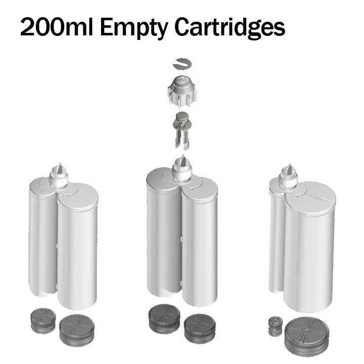 Empty Cartridges - 2-Part - 200ml & 250ml  sizes