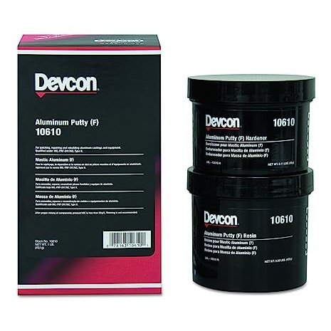 Devcon 10610 Aluminum Putty (F) Can for Dependable Non-Rusting Repairs
