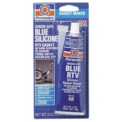 PERMATEX #6 Sensor Safe Blue LO RTV Silicone Gasket Maker - 3 oz. tube, carded 80022