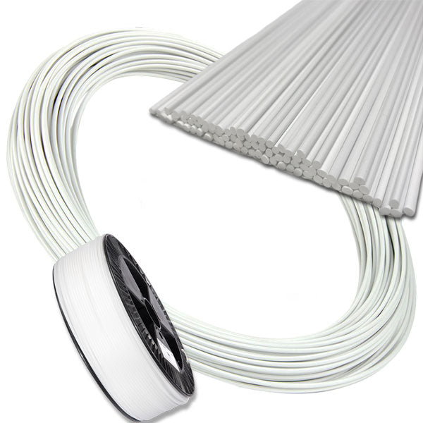 Maven Plastics - PP-CO Plastic Welding Rods, Coils, & Reels - Natural White (Polypropylene Copolymer)