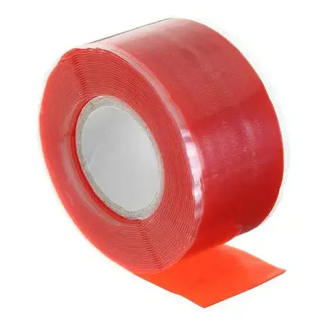 CS-NRI Silicone Tape for adhering Compression Film and otther wrapping material (Red) #ST500  1-inch x 10-feet