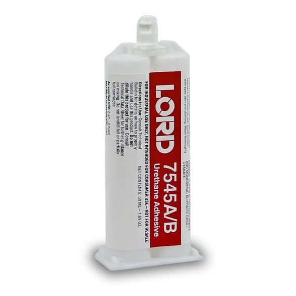 LORD 7545 Urethane Adhesive System - Thick Viscosity, Non-Sag with Configurable Set-Time & high strength for FRP, SMC, Plastics, primed metals, powder coating