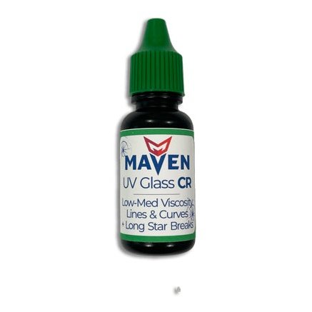 Maven UV Glass CR - Medium-Low Viscosity 40cps UV Curable Resin for windshield repars - 1 Liter Bottle, UOM is 1ml