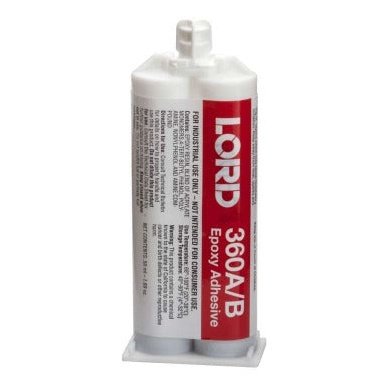 LORD 360-A/360-B (3003643) Tan Extra Fast Set 2-4 min Thick Gel General Purpose Epoxy Adhesive