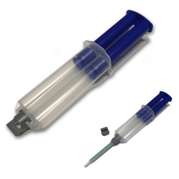 25ml Empty 2-Part 1:1 Ratio Cartridge (aka Syringe) & Plunger Kits (with and without Mixing Nozzles)