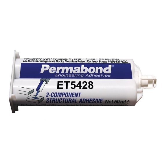 PERMABOND ET5428 Medium Set 10 - 20 min Two Component Epoxy Cream Cartridges & Accessories