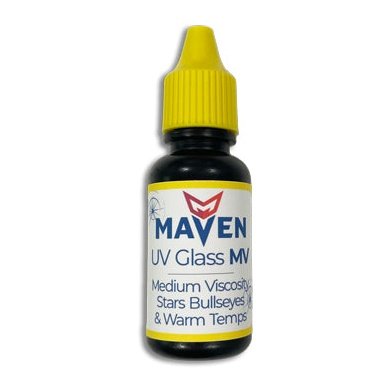 Maven UV Glass MV - Medium Viscosity 60cps UV Curable Resin for windshield repars - 1 Liter Bottle, UOM is 1ml