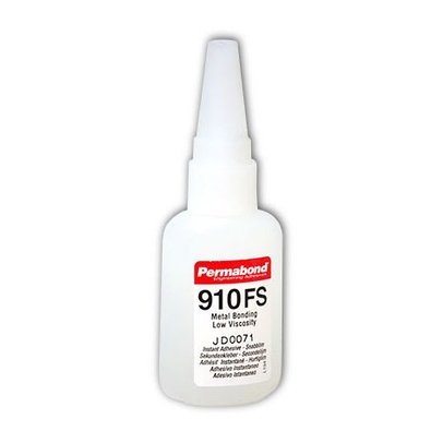 Permabond Cyanoacrylate 910FS Instant Adhesive-for Difficult Plastics & Rubbers