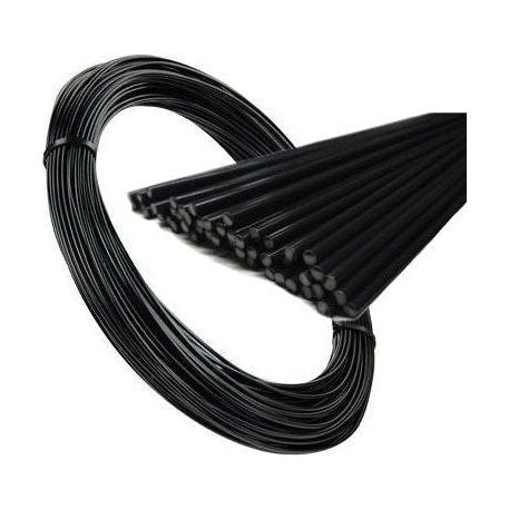 50-Pack Black PP Plastic Welding Rods (4mm Triangular) - For Repairing Polypropylene