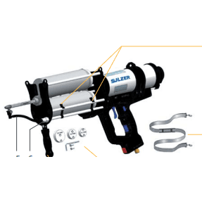MixPac Mixcoat 2-part Spray System DPS Pneumatic with Included Airhose Hookup (DPS 1500-01) (128963)