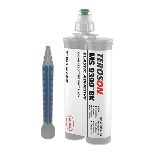 Loctite Teroson MS 9399 Black - Silane-Modified Polymer (SMP) Adhesive & Sealant - 20-30 minute set, Flexible, Moisture & UV Resistant, Thick Non-Sag Gel