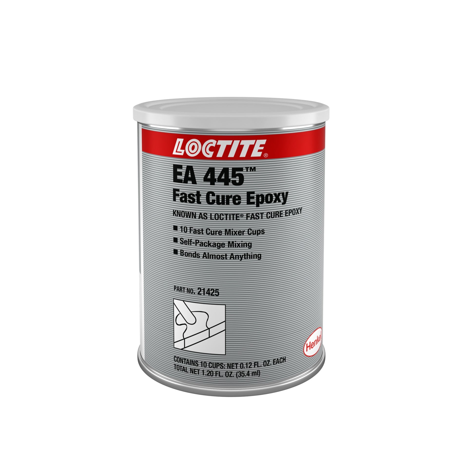 Loctite EA 445 Fast Cure Epoxy Mixing Cups 209717 - 0.12oz (3.5ml