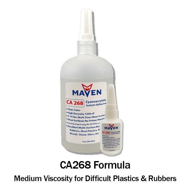 Maven CA268 Instant Adhesive-Fast-Set,-Gap Filling for Difficult Plastics & Rubbers