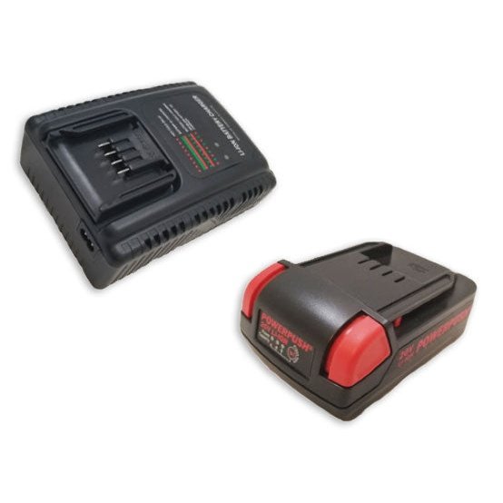 Meritool PowerPush 7000 Spare Battery or Spare Charger, for all 7000-series 20V Battery Powered Cordless Dispensers