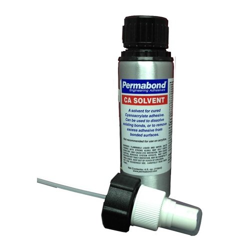 Permabond CA Solvent 100 - Dissolves Superglues, Instant Adhesives, Cyanoacrylate Adhesives