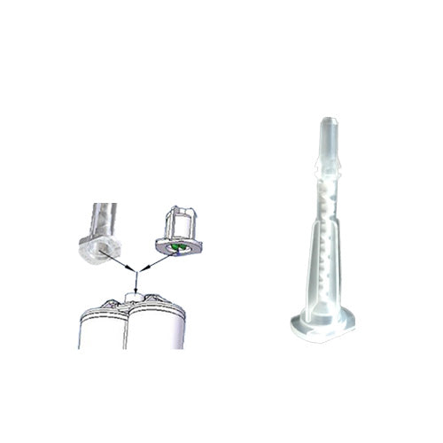 Small Ultra-Low Waste Mixing Nozzles for 50ml/1.7oz Cartridges (2-Inch 12-Element 1/8in ID)