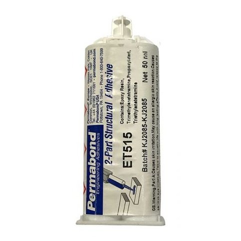Permabond ET515 1:1-Ratio Medium Set 10 - 20 min Two-Part Epoxy Adhesive Cartridges and Accessories