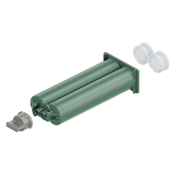MixPac 50ml Empty 1:1 Ratio Greenline 2-Part Cartridges with sealing cap & pistons - AA 050-01-10-33 (#154840)