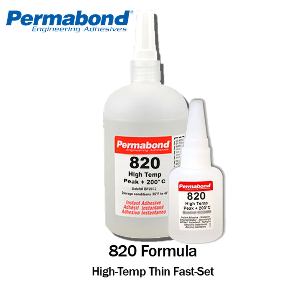 Permabond 820 Instant Adhesive-Fast-Set Temperature-Resistant Thin General Purpose