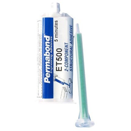 PERMABOND ET500 Mixing Ratio 1:1 Fast set 3 - 4 min Cure Two Component Epoxy Clear Cartridges & Accessories