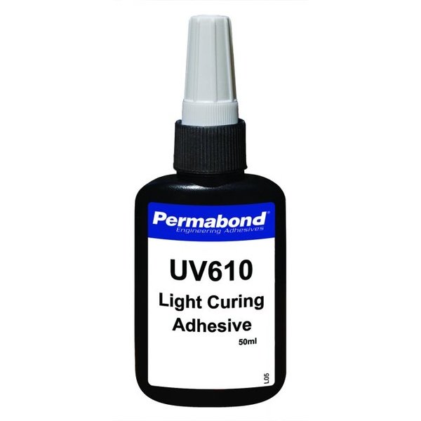 Permabond UV610 UV single part, fast setting, UV curable adhesive