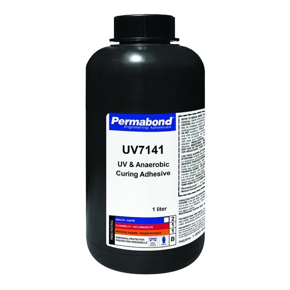 PERMABOND UV7141, UV-curable adhesive with a secondary anaerobic cure mechanism