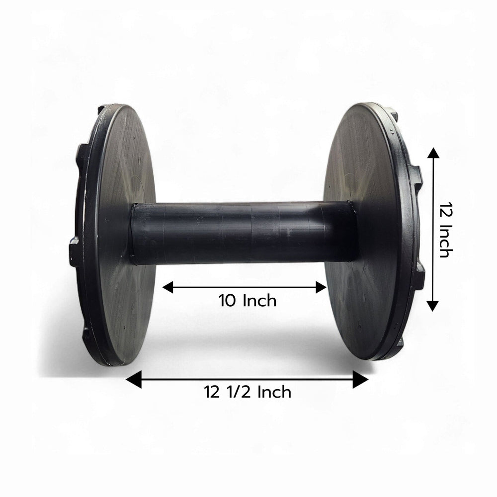 Maven ReelCore Empty 12-inch Reels Spools 4 lengths 4, 6, 10, 13-in Sturdy Impact Resistant HDPE For Wires, Cords, Rope, Hose and more Maven Reel Core