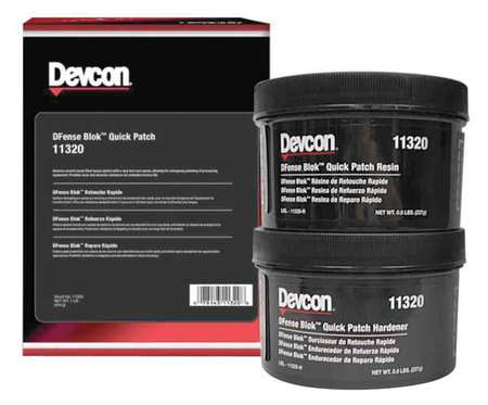 DEVCON 11320  DFense Blok Quick Patch Ceramic Bead-filled Wear & Abrasion Epoxy