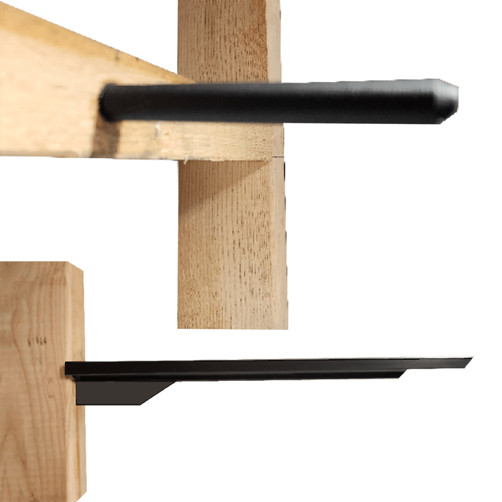 CarbonBar™ DIY Floating Shelf Starter Kit – 7in -12in″ Rods CarbonBar