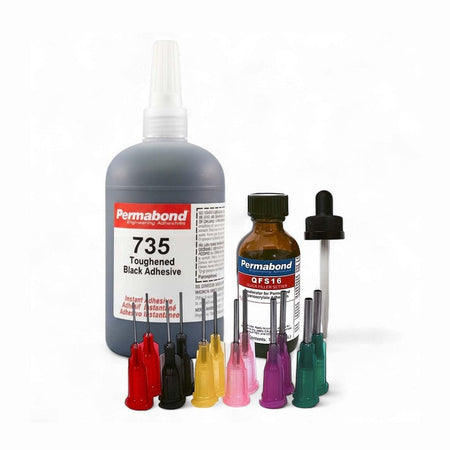 Permabond 735 Instant Adhesive-Black Magic Toughened & Flexible Slow-Set-Gap Filling Permabond