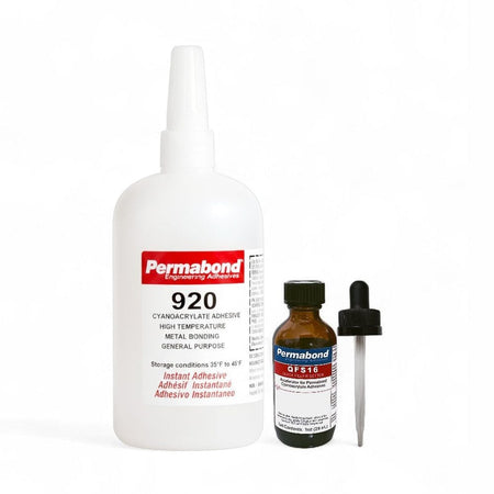 Permabond 920 Instant Adhesive-Fast-Set, Thin Viscosity, 2-Step High-Temp Resistant Permabond