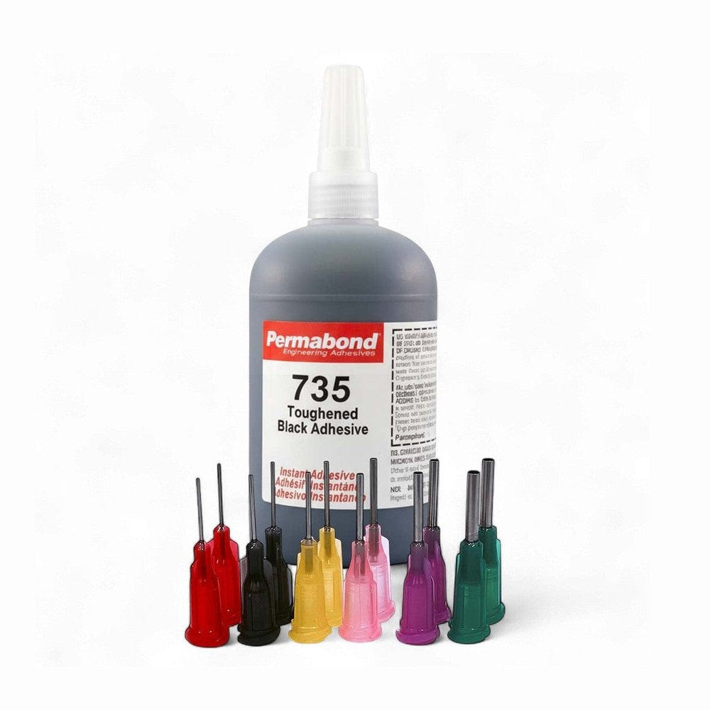 Permabond 735 Instant Adhesive-Black Magic Toughened & Flexible Slow-Set-Gap Filling Permabond