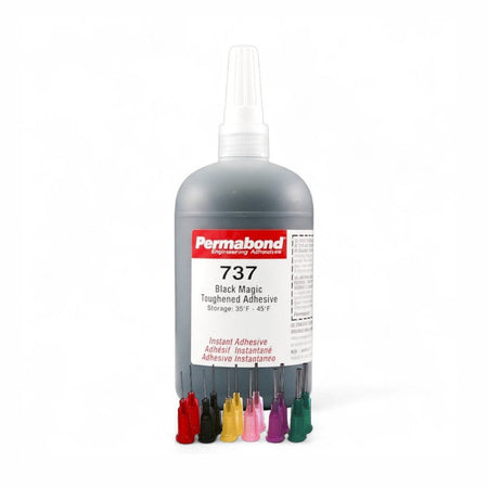 Permabond 737 Instant Adhesive-Black Magic Toughened & Flexible Temp-Resistant Gel-Gap Filling Permabond