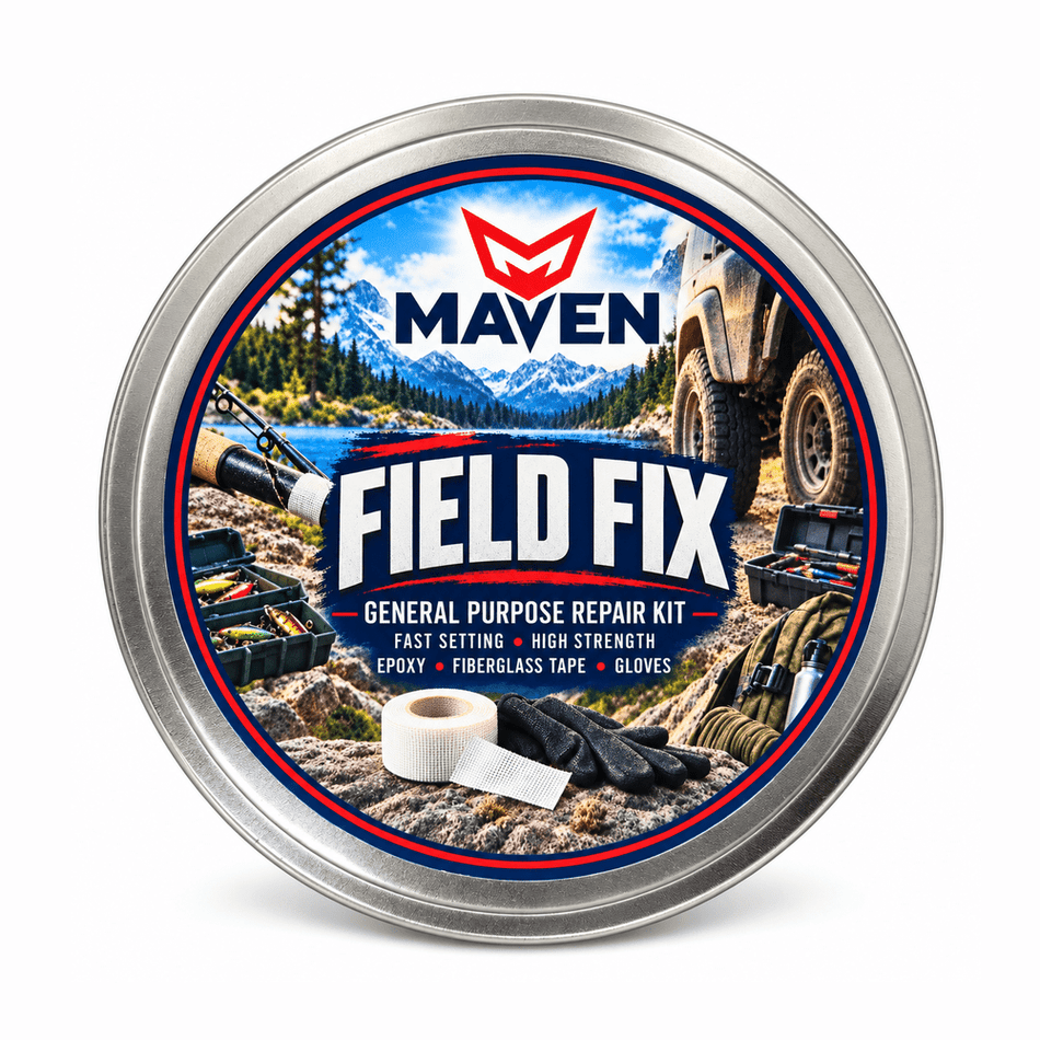 Maven Field Fix Portable Epoxy & Fiberglass Repair Kit For Rugged Repairs Maven