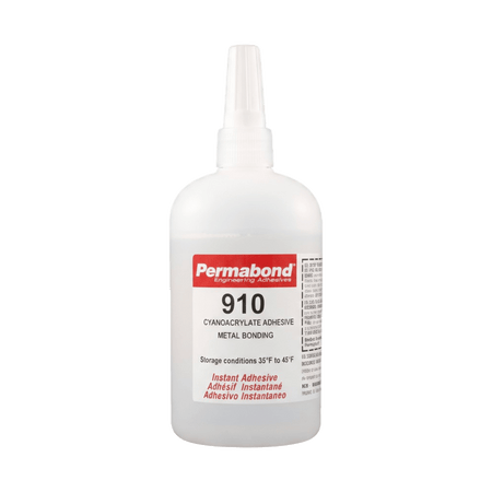 Permabond 910 Instant Adhesive - Fast-Set Low Viscosity Thin Metal Bonder Methyl CA Permabond