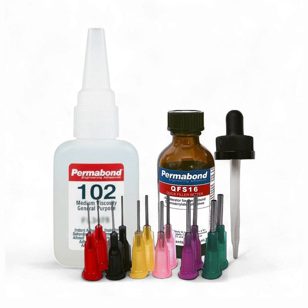 Permabond 102 Instant Adhesive-Medium Viscosity CA Super Glue, Great for Plastic & Rubber Permabond