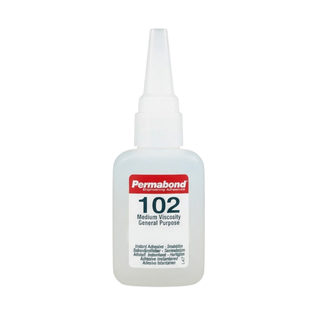 Permabond 102 Instant Adhesive-Medium Viscosity CA Super Glue, Great for Plastic & Rubber Permabond
