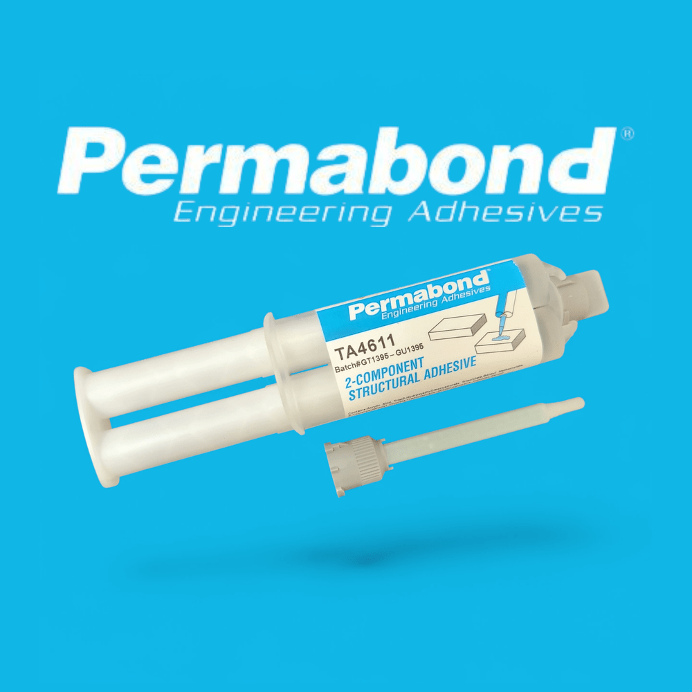Permabond TA4611 Polyolefin & Rubber Bonder Thin Viscosity 10-16 min Acrylic MMA Adhesive Off-White Permabond