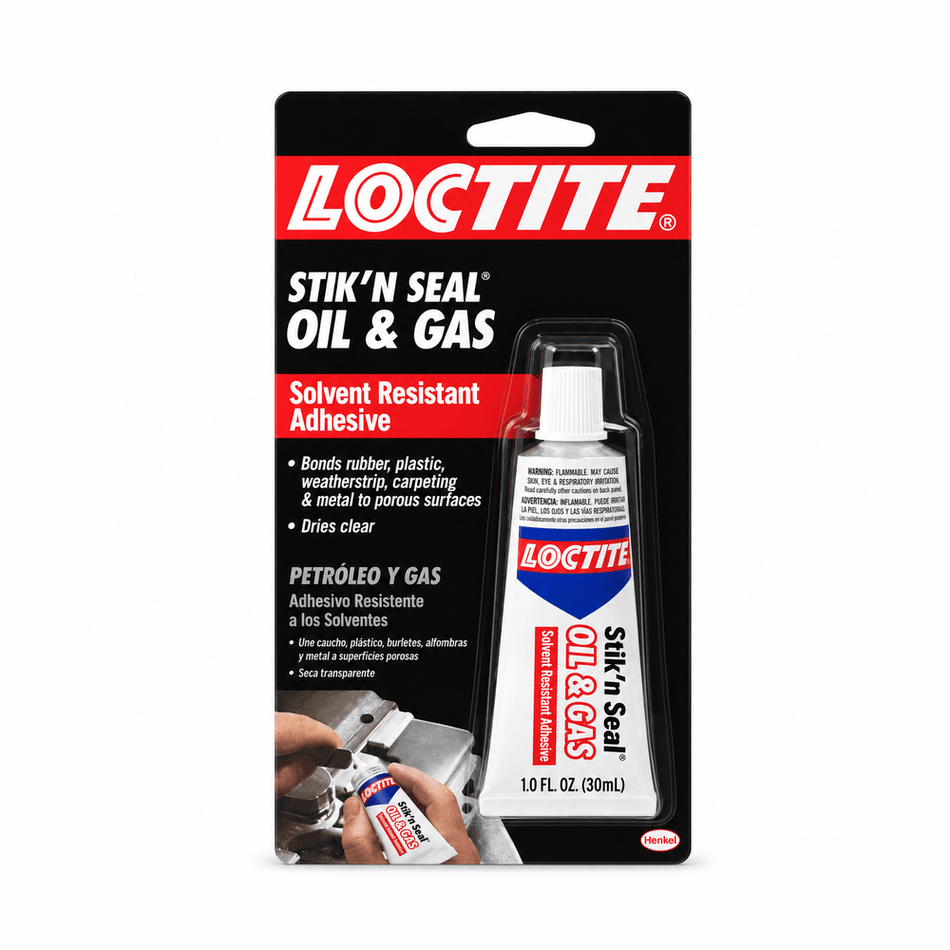 LOCTITE® Stik'N Seal® Oil & Gas Resistant Adhesive Sealant – Neoprene Contact Cement for Automotive Repairs 1252795 Loctite