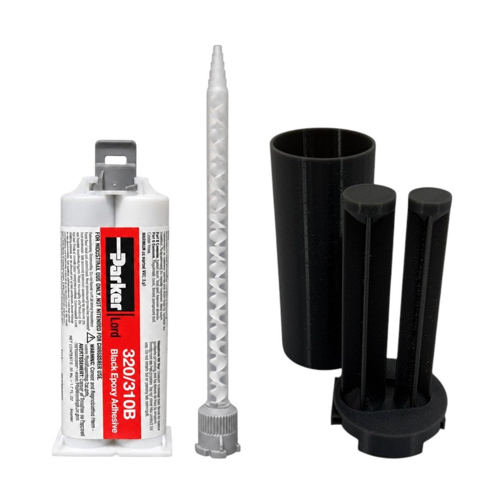 LORD 320/310-B Black Rubber Bonder Epoxy Adhesive Slow Set 30-60 min Lord
