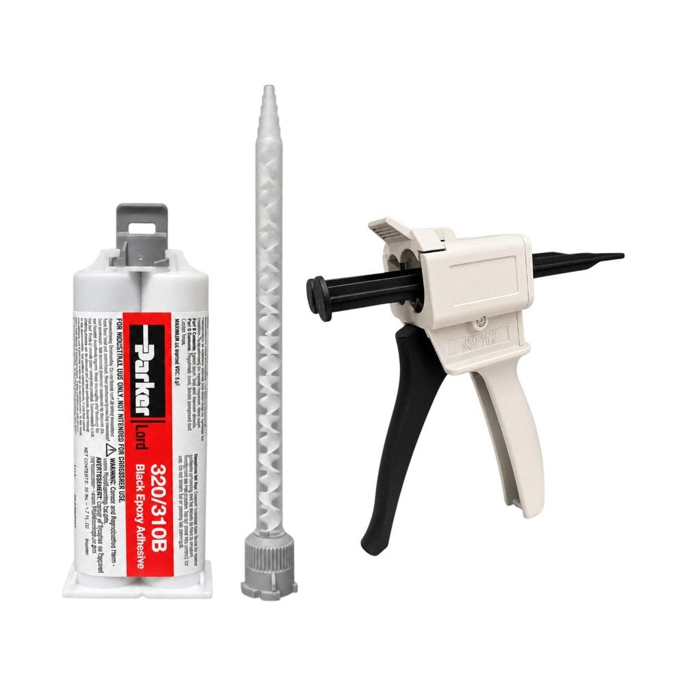 LORD 320/310-B Black Rubber Bonder Epoxy Adhesive Slow Set 30-60 min Lord