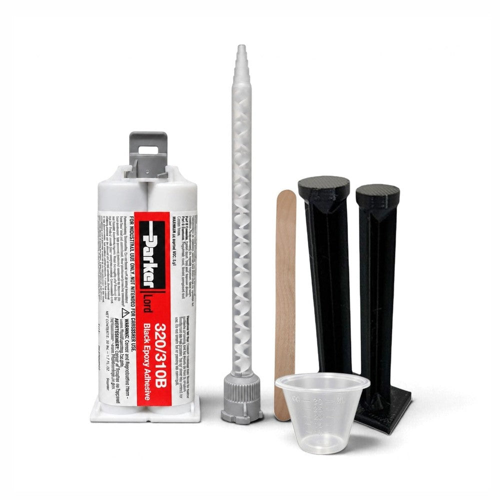 LORD 320/310-B Black Rubber Bonder Epoxy Adhesive Slow Set 30-60 min Lord