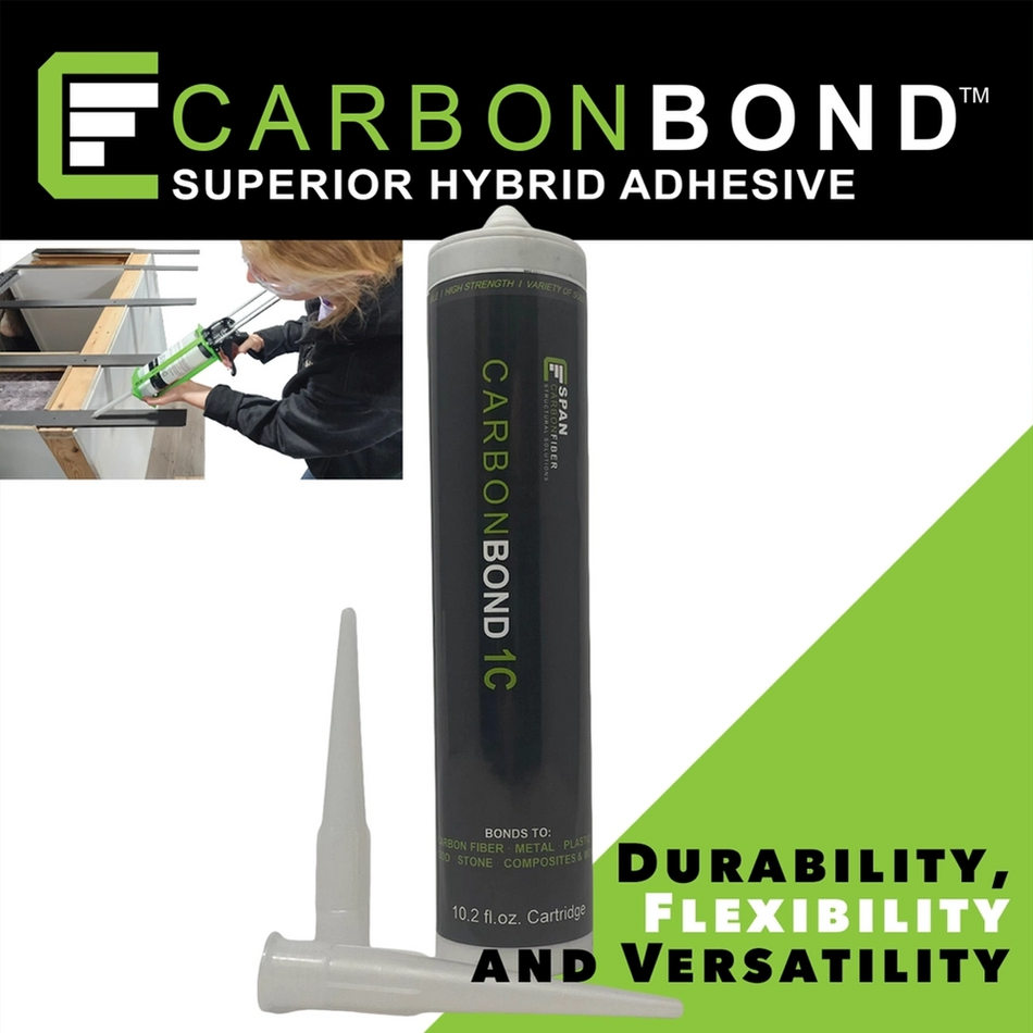 CarbonBond 1C Enhanced Hybrid Adhesive – Black – 10.3oz Cartridge Perigee Direct