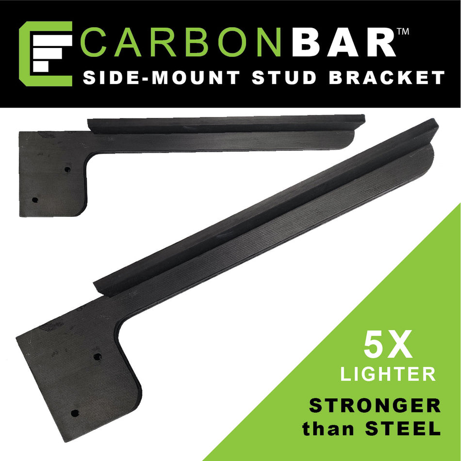 CarbonBar Side Mount Stud Bracket – Box of 2