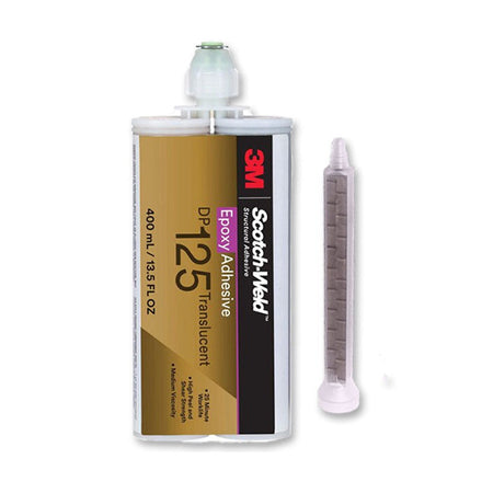 3M Scotch-Weld DP125 Translucent Clear Flexible Temp Resistant 25-Minute Set Epoxy Plastics, Ceramics, Wood & Metals 3M Scotch-Weld