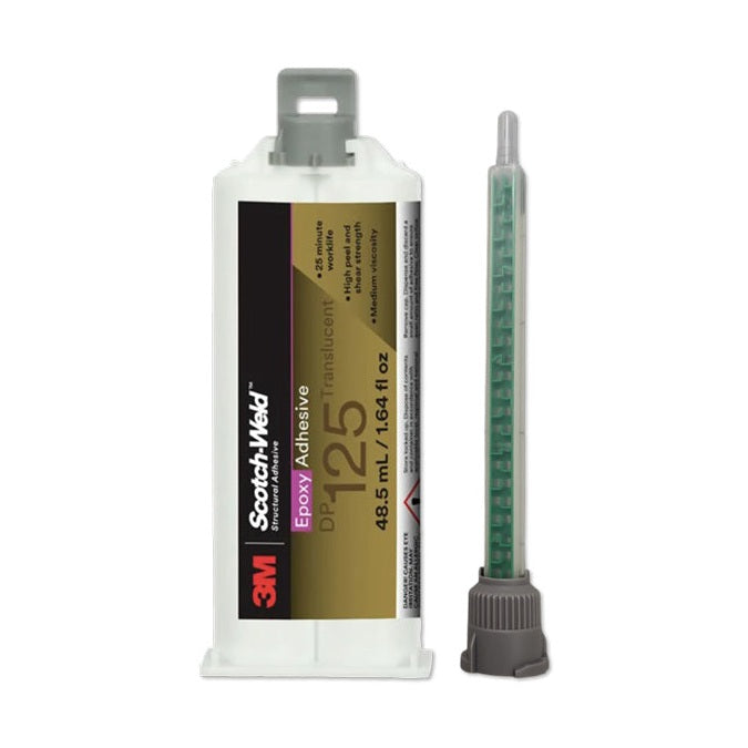 3M Scotch-Weld DP125 Translucent Clear Flexible Temp Resistant 25-Minute Set Epoxy Plastics, Ceramics, Wood & Metals 3M Scotch-Weld