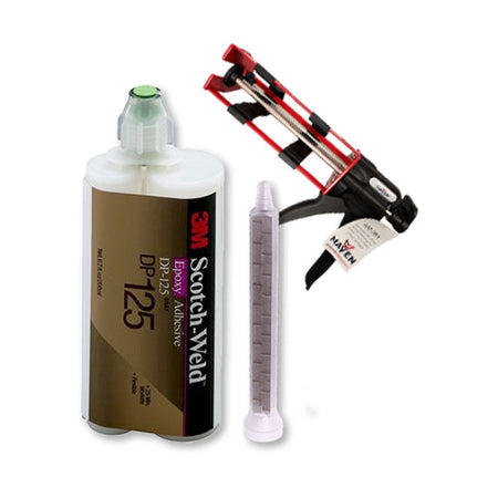3M Scotch-Weld DP125 Gray Flexible Temp Resistant 25-Minute Set Epoxy Plastics, Ceramics, Wood & Metals 3M Scotch-Weld