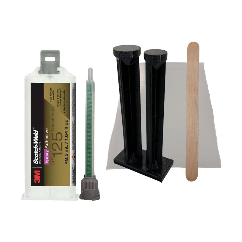 3M Scotch-Weld DP125 Gray Flexible Temp Resistant 25-Minute Set Epoxy Plastics, Ceramics, Wood & Metals 3M Scotch-Weld